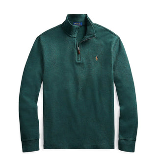 Polo Ralph Lauren Estate-Rib Quarter-Zip Pullover Scotch Pine Heather - Parasol Store