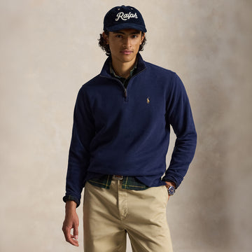 Polo Ralph Lauren Estate Rib Quarter Zip Pullover Cruise Navy