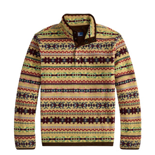 Polo Ralph Lauren Fair Isle-Inspired Fleece Pullover Camel Combo - Parasol Store