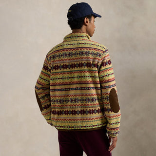 Polo Ralph Lauren Fair Isle-Inspired Fleece Pullover Camel Combo - Parasol Store
