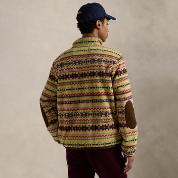 Polo Ralph Lauren Fair Isle-Inspired Fleece Pullover Camel Combo - Parasol Store