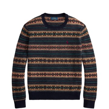 Polo Ralph Lauren Fair Isle Wool Jumper Navy Combo
