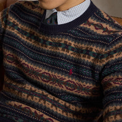 Polo Ralph Lauren Fair Isle Wool Jumper Navy Combo