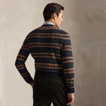 Polo Ralph Lauren Fair Isle Wool Jumper Navy Combo