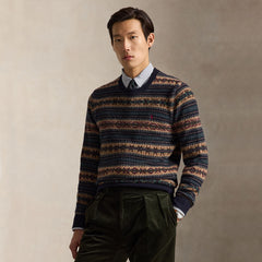 Polo Ralph Lauren Fair Isle Wool Jumper Navy Combo