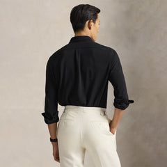 Polo Ralph Lauren Featherweight Mesh Shirt Polo Black - Parasol Store