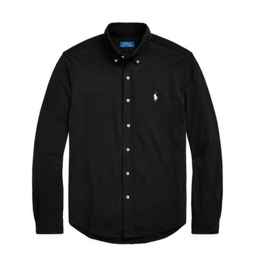 Polo Ralph Lauren Featherweight Mesh Shirt Polo Black - Parasol Store