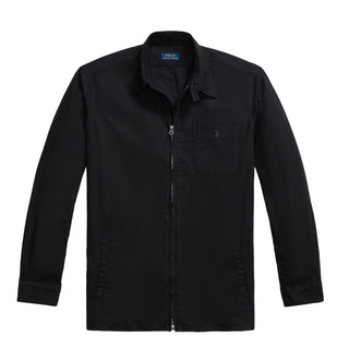Polo Ralph Lauren Garment-Dyed Oxford Overshirt Polo Black - Parasol Store