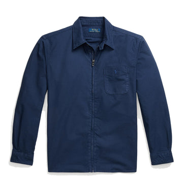Polo Ralph Lauren Garment-Dyed Oxford Overshirt Spring Navy - Parasol Store