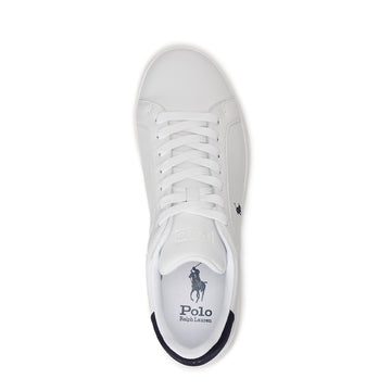 Polo Ralph Lauren Heritage Court II Leather Trainer White / Hunter Navy