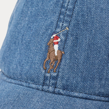 Polo Ralph Lauren Indigo Denim Ball Cap Medium Wash