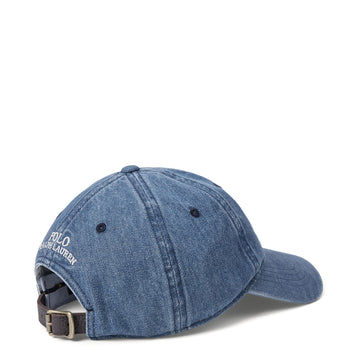 Polo Ralph Lauren Indigo Denim Ball Cap Medium Wash