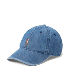 Polo Ralph Lauren Indigo Denim Ball Cap Medium Wash