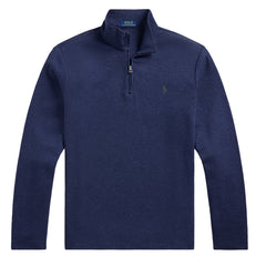 Polo Ralph Lauren Jacquard Quarter-Zip Pullover Spring Navy Heather - Parasol Store