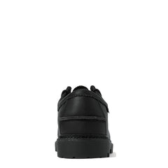 Polo Ralph Lauren Jett Lug-Sole Leather Moc-Toe Shoe Black - Parasol Store