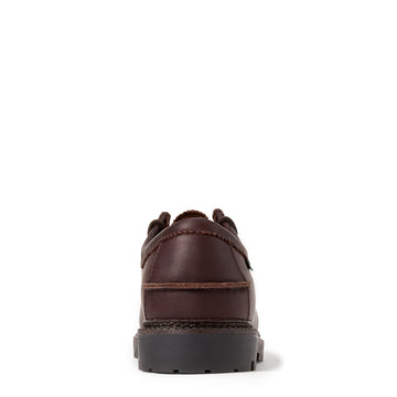 Polo Ralph Lauren Jett Lug-Sole Leather Moc-Toe Shoe Dark Brown - Parasol Store