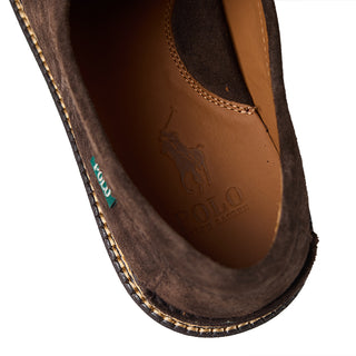Polo Ralph Lauren Jett Lug-Sole Suede Moc-Toe Shoe Dark Brown - Parasol Store