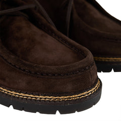 Polo Ralph Lauren Jett Lug-Sole Suede Moc-Toe Shoe Dark Brown - Parasol Store