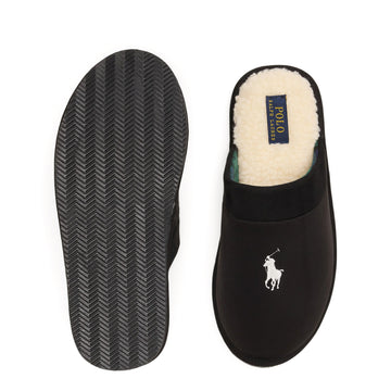 Polo Ralph Lauren Klarence Microsuede Scuff Slipper Blackwatch / Cream Pp