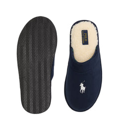 Polo Ralph Lauren Klarence Microsuede Scuff Slipper Navy / Blackwatch / Cream Pp