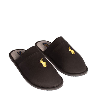 Polo Ralph Lauren Klarence Twill Slipper Black - Parasol Store