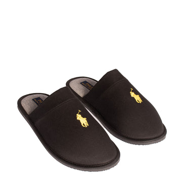 Polo Ralph Lauren Klarence Twill Slipper Black - Parasol Store