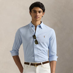 Polo Ralph Lauren Knit Oxford Shirt Chambray Blue - Parasol Store