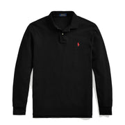 Polo Ralph Lauren L/S Custom Slim Fit Polo Black - Parasol Store