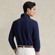 Polo Ralph Lauren L/S Custom Slim Fit Polo Shirt Newport Navy - Parasol Store