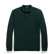 Polo Ralph Lauren L/S Custom Slim Fit Polo Shirt Scotch Pine Heather - Parasol Store