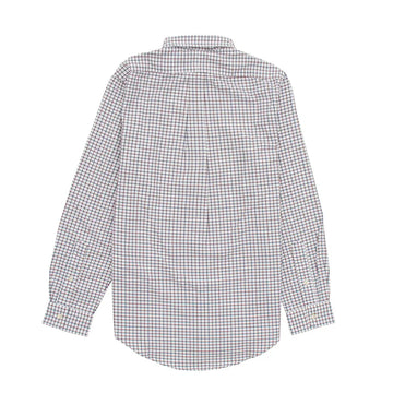 Polo Ralph Lauren L/S Grid Pattern Cotton Shirt White / Wine Multi