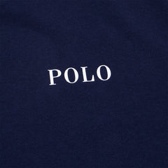 Polo Ralph Lauren Logo Cotton Jersey Sleep Shirt Cruise Navy Polo Tee - Parasol Store