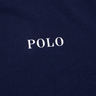 Polo Ralph Lauren Logo Cotton Jersey Sleep Shirt Cruise Navy Polo Tee - Parasol Store