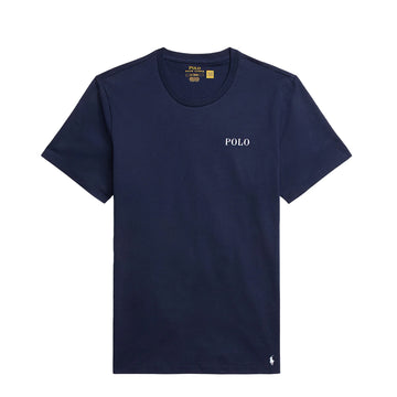Polo Ralph Lauren Logo Cotton Jersey Sleep Shirt Cruise Navy Polo Tee - Parasol Store
