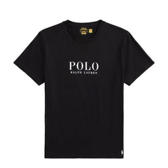 Polo Ralph Lauren Logo Cotton Jersey Sleep Shirt Polo Black