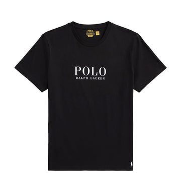 Polo Ralph Lauren Logo Cotton Jersey Sleep Shirt Polo Black
