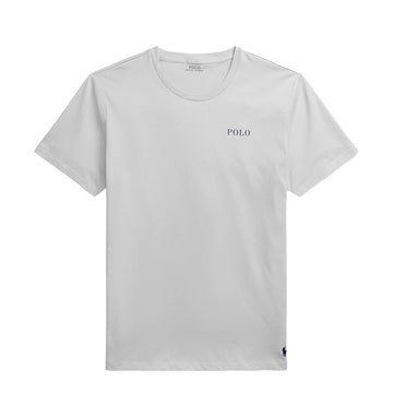Polo Ralph Lauren Logo Cotton Jersey Sleep Shirt White Polo Tee - Parasol Store