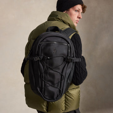 Polo Ralph Lauren Logo Trim Backpack Black