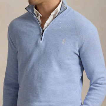 Polo Ralph Lauren Long Sleeve Pullover Standard Blue Hyacinth Heather - Parasol Store