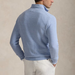 Polo Ralph Lauren Long Sleeve Pullover Standard Blue Hyacinth Heather - Parasol Store