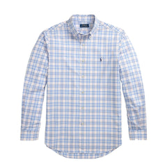 Polo Ralph Lauren Long Sleeve Sport Shirt Custom Blue Pink Multi