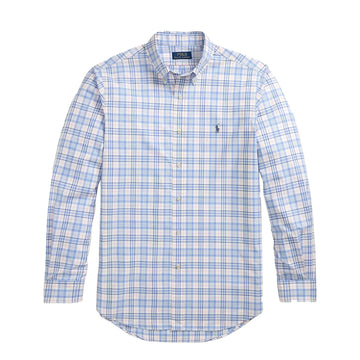 Polo Ralph Lauren Long Sleeve Sport Shirt Custom Blue Pink Multi