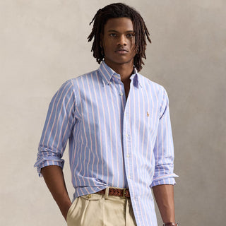 Polo Ralph Lauren Long Sleeve Sport Shirt Custom Blue / Pink - Parasol Store