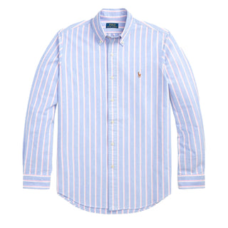 Polo Ralph Lauren Long Sleeve Sport Shirt Custom Blue / Pink - Parasol Store