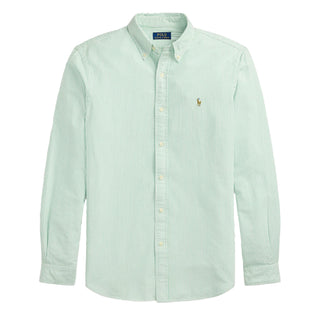 Polo Ralph Lauren Long Sleeve Sport Shirt Custom F Summer Emerald / White - Parasol Store
