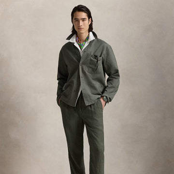 Polo Ralph Lauren Long Sleeve Sport Shirt New Olive - Parasol Store