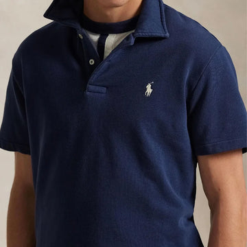 Polo Ralph Lauren Loopback Fleece Polo Collar Sweatshirt Cruise Navy - Parasol Store