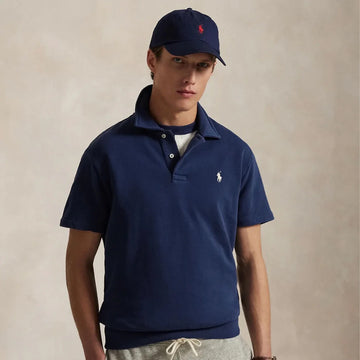 Polo Ralph Lauren Loopback Fleece Polo Collar Sweatshirt Cruise Navy - Parasol Store