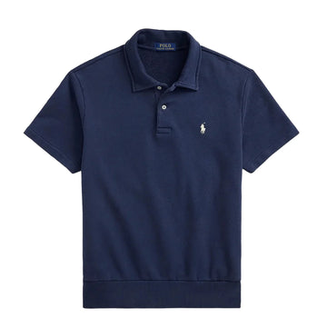 Polo Ralph Lauren Loopback Fleece Polo Collar Sweatshirt Cruise Navy - Parasol Store