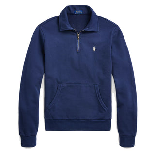 Polo Ralph Lauren Loopback Fleece Quarter-Zip Sweatshirt Cruise Navy - Parasol Store